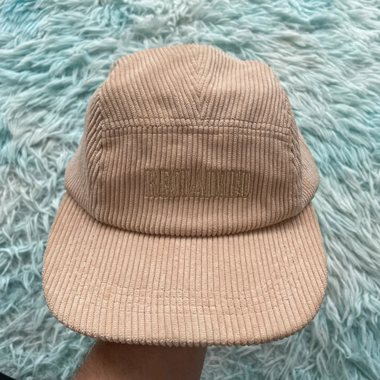 Vintage Beige Corduroy Cap
