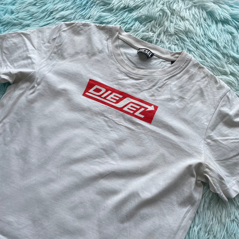 White Diesel Graphic T shirt - XL