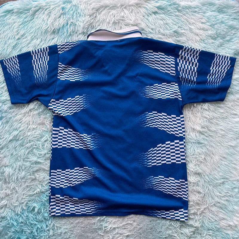 Vintage 90s Blue Fila Football Template Shirt - Medium