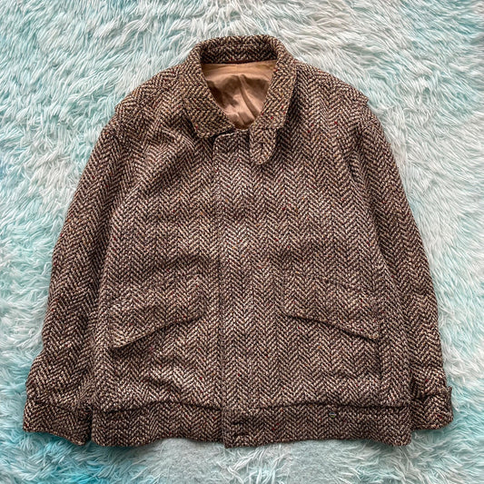 Vintage 90s Wool Bomber Jacket Bosch - Large