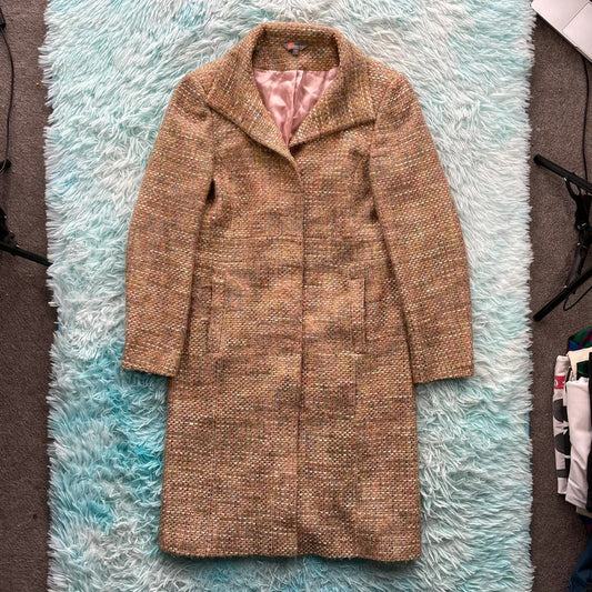 Vintage Y2K Yellow Long Coat - Size 14