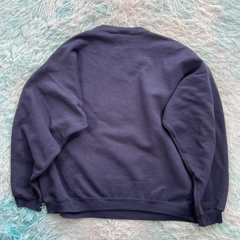 Vintage 90s Navy Swordsmen Security Sweatshirt -  XL