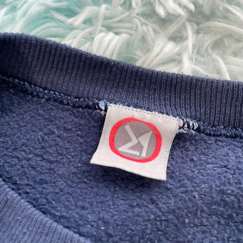 Vintage 90s Navy Swordsmen Security Sweatshirt -  XL