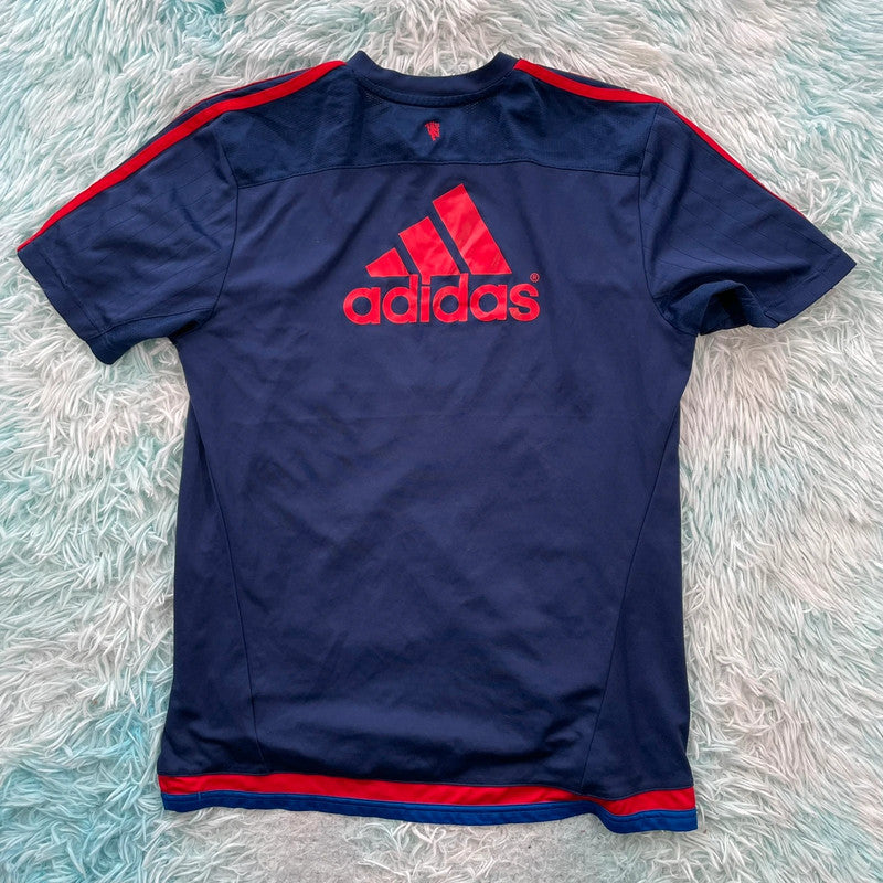Navy Manchester United Training Shirt Adidas - Medium