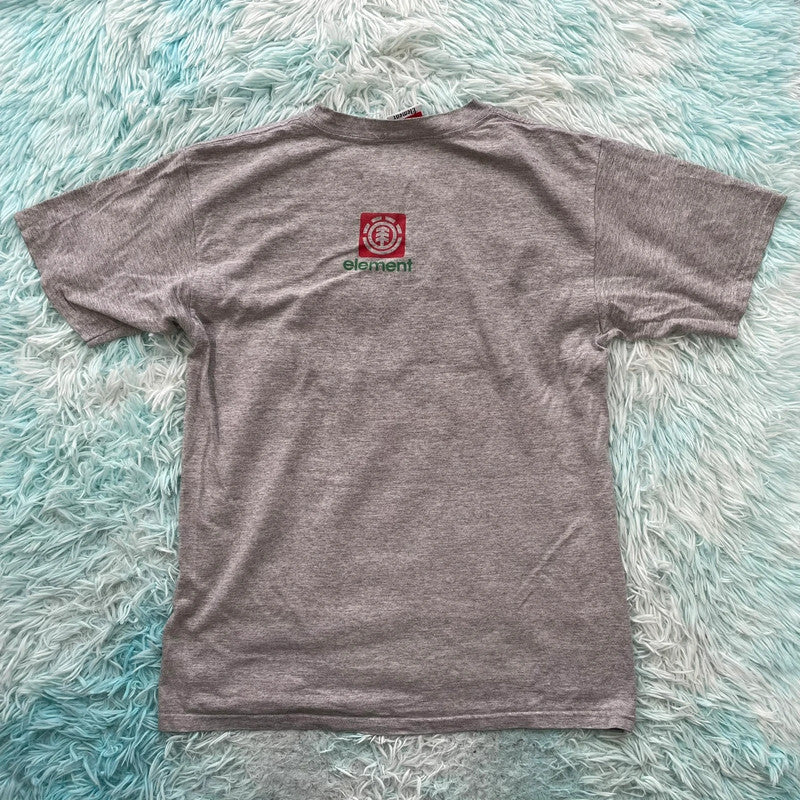 Vintage Grey Element Graphic T Shirt - Large