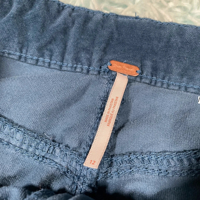Blue Free People Corduroy Trousers - Size 12