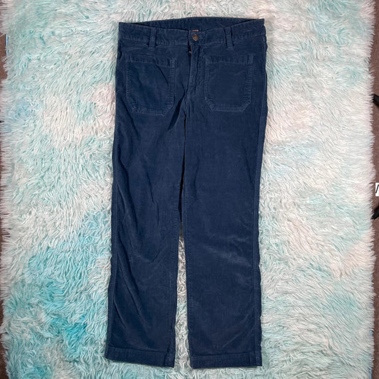 Blue Free People Corduroy Trousers - Size 12