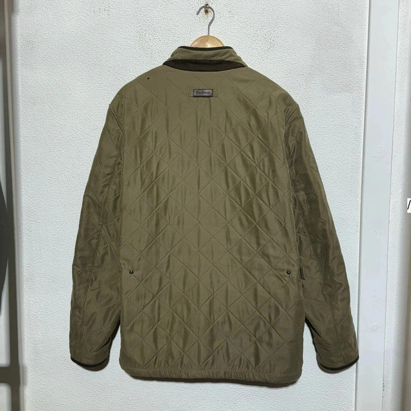 Beige Barbour Quilted Jacket Fleeced - XL