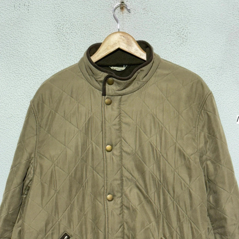 Beige Barbour Quilted Jacket Fleeced - XL