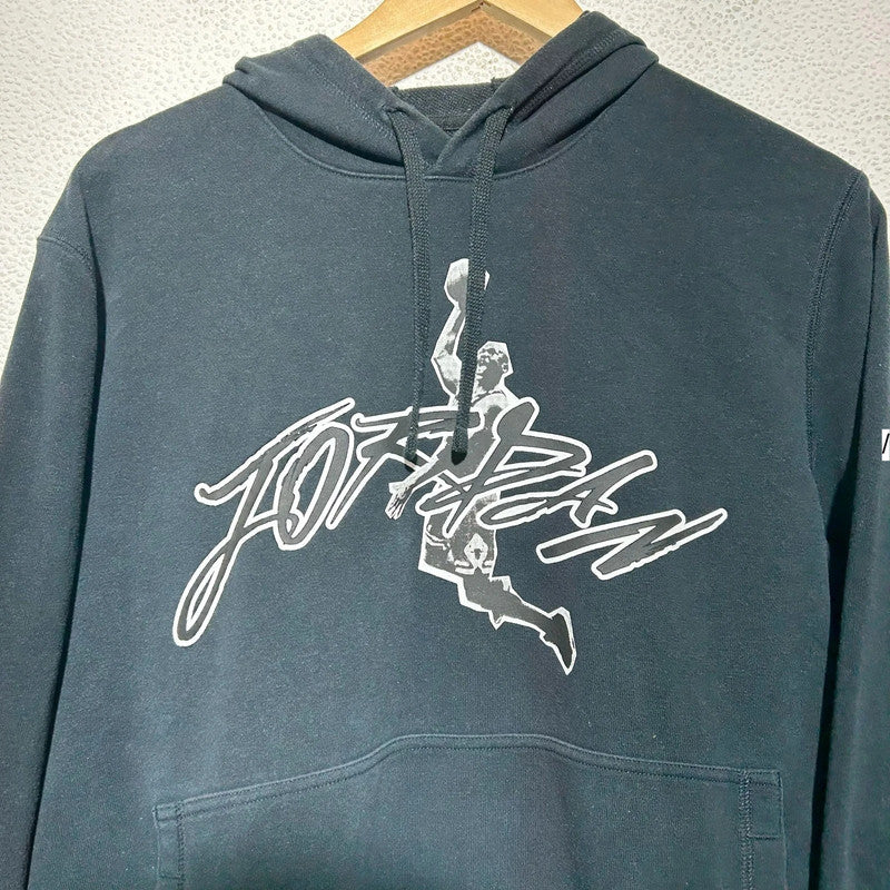 Black Jordan Hoodie Graphic - Medium