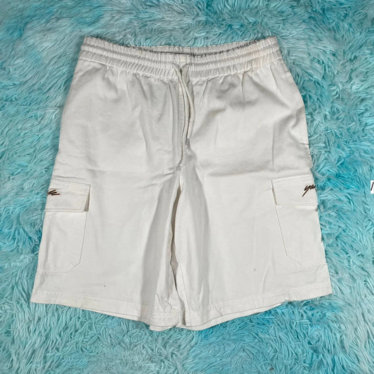 White Yardsale Cargo Shorts - Large