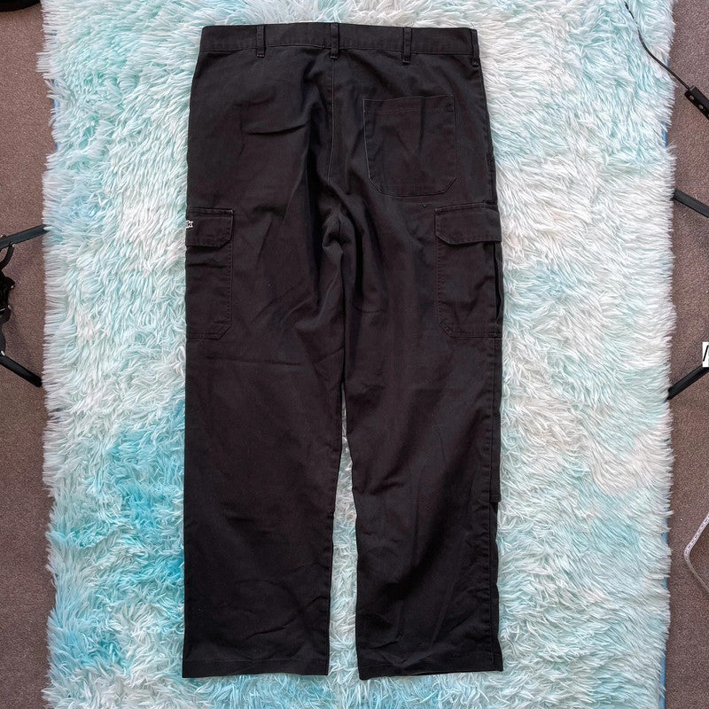 Black PlainTalk Cargo Trousers - XL