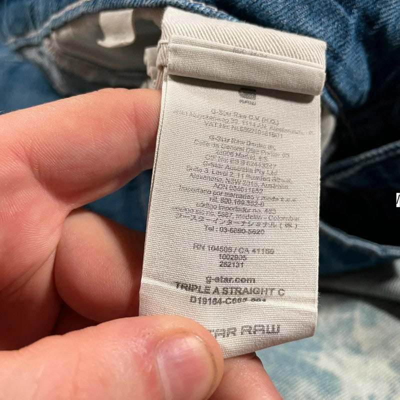 Blue G-Star Straight Jeans - 34W 34L