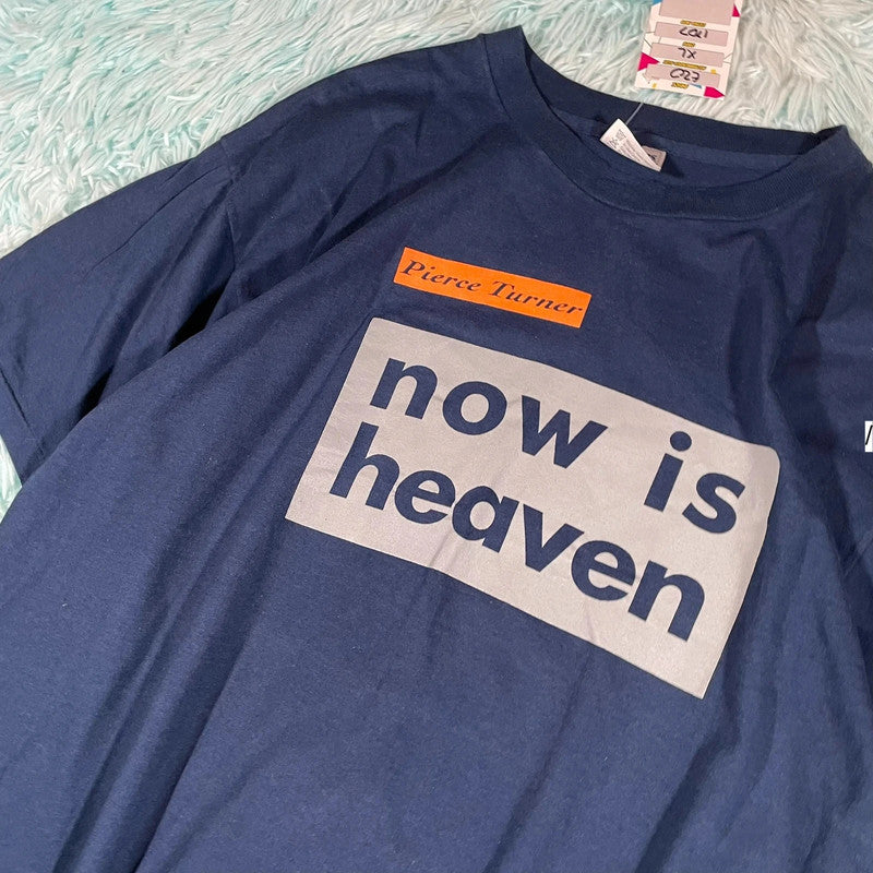 Vintage 90s Navy Pierce Turner Now is Heaven Band T Shirt - XL