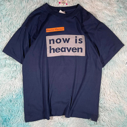 Vintage 90s Navy Pierce Turner Now is Heaven Band T Shirt - XL