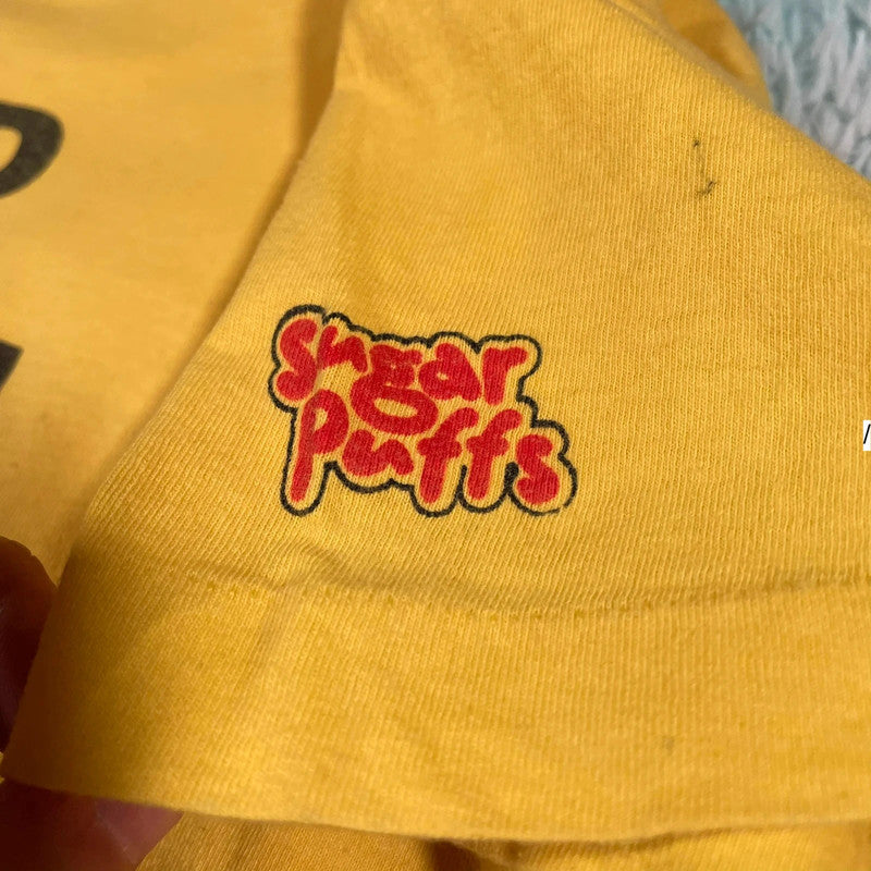 Vintage 90s Yellow Sugar Puff Promo T Shirt - Large