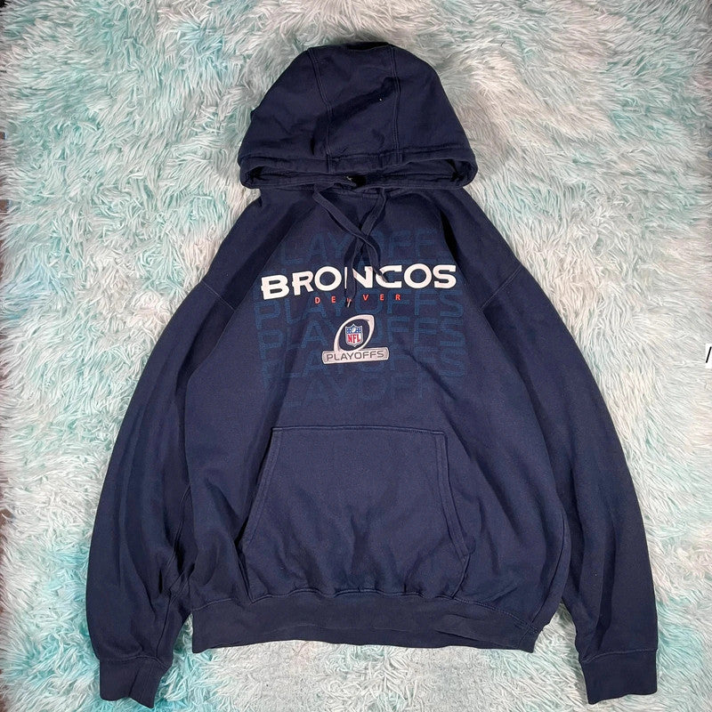 Navy Denver Broncos Hoodie NFL - Small