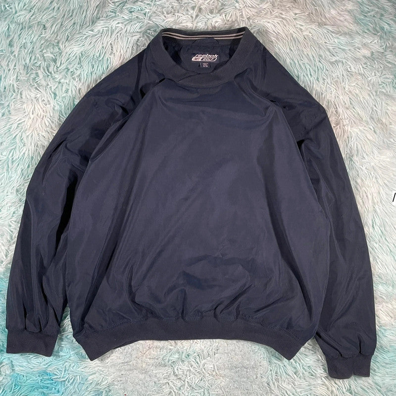 Vintage Navy Reebok Windbreaker Pullover - Medium