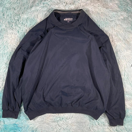 Vintage Navy Reebok Windbreaker Pullover - Medium