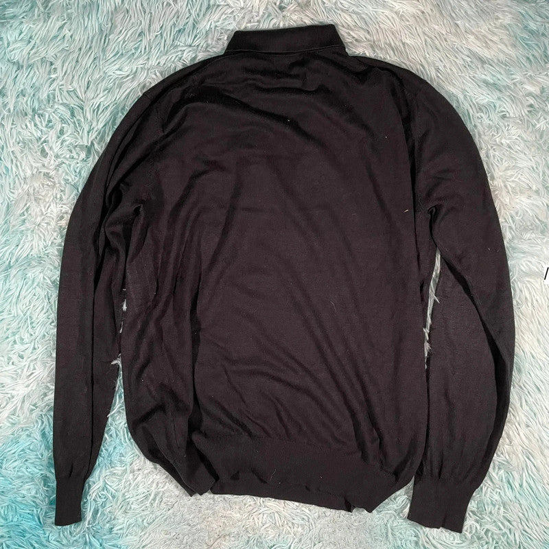 Black Christiano Baldinucci Collared Jumper - Large