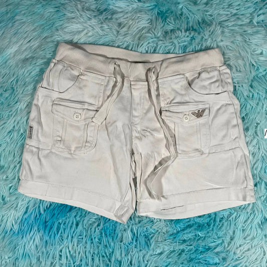 White Armani Jeans Short Shorts - Size 8