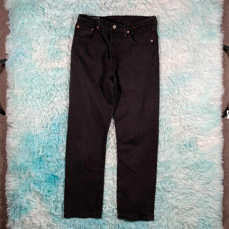 Black Levi’s 501 Jeans Premium Straight Leg - 28W 28L