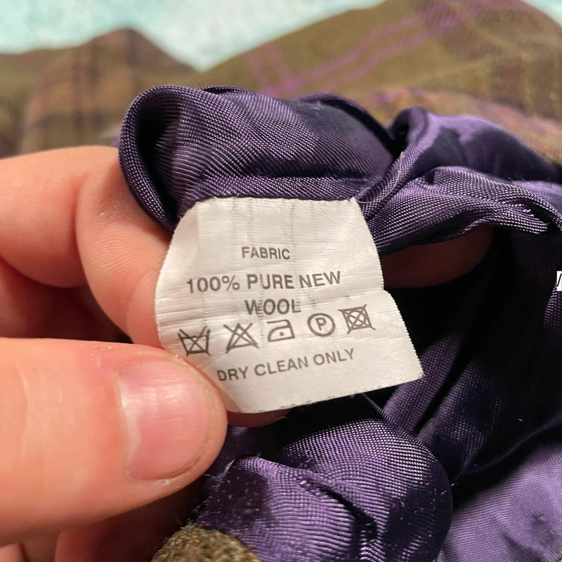 Vintage Khaki House of Bruar Wool Trousers - Size 16
