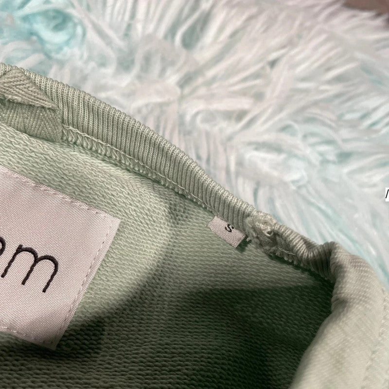 Mint Green Albam Sweatshirt Plain - Small