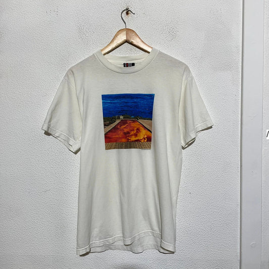 Vintage 1998 White Red Hot Chilli Peppers Californication T Shirt Giant - Large