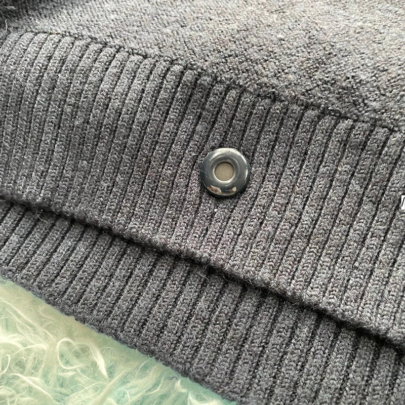Navy Sheep Inc Knitted Jumper - Large