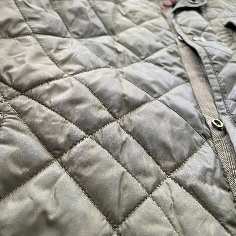 Olive Green Khaki Polo Ralph Lauren Quilted Jacket - Large