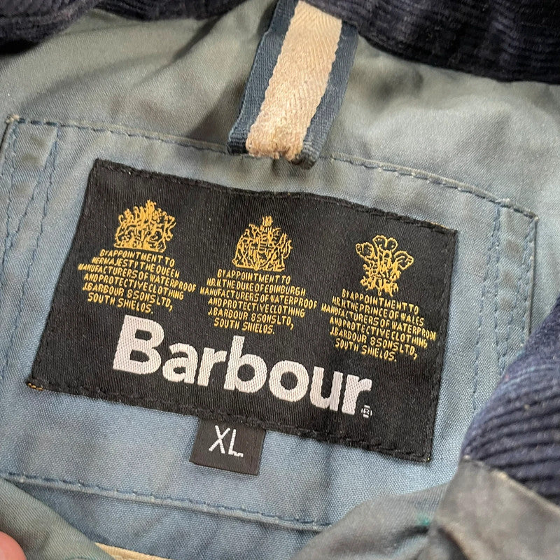 Dark Grey Barbour Naval Coat Sylkoil Greatcoat - XL