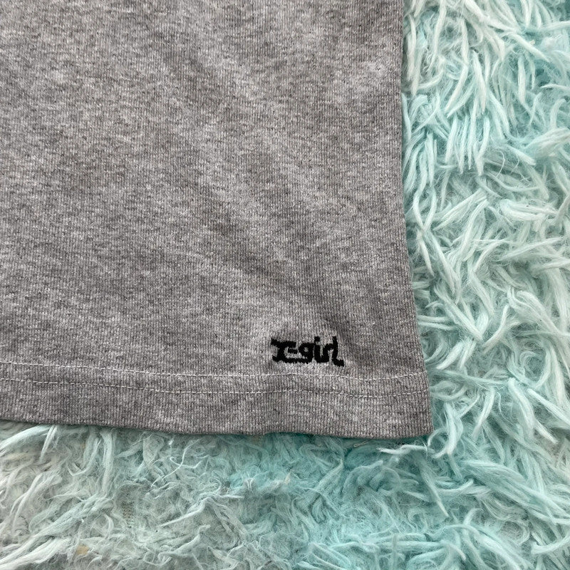Vintage 90s X-Girl Fitted T Shirt Grey - Medium