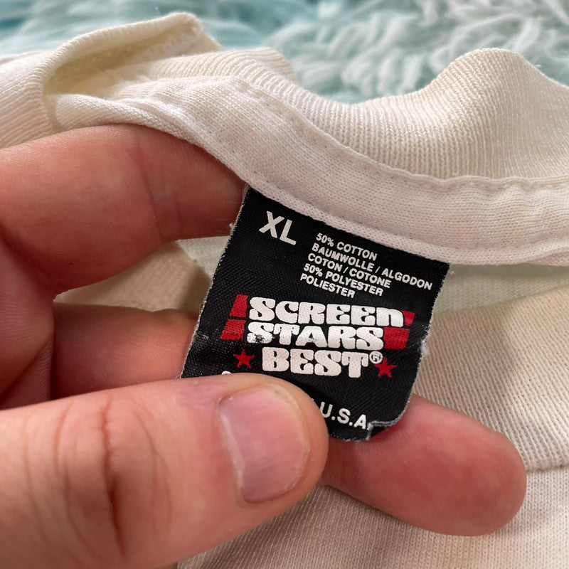 Vintage 90s White Marlboro Cigarettes Graphic T Shirt - XL