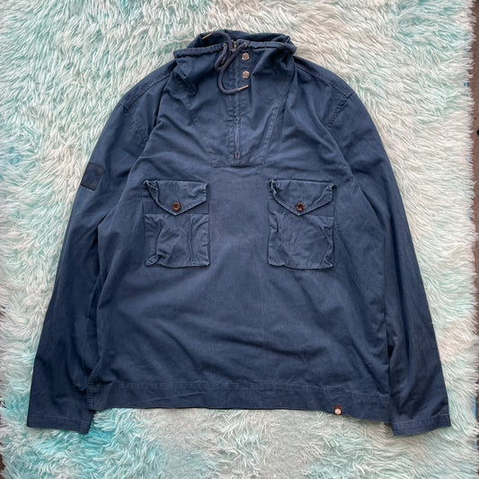 Navy Pretty Green Smock Jacket - XL