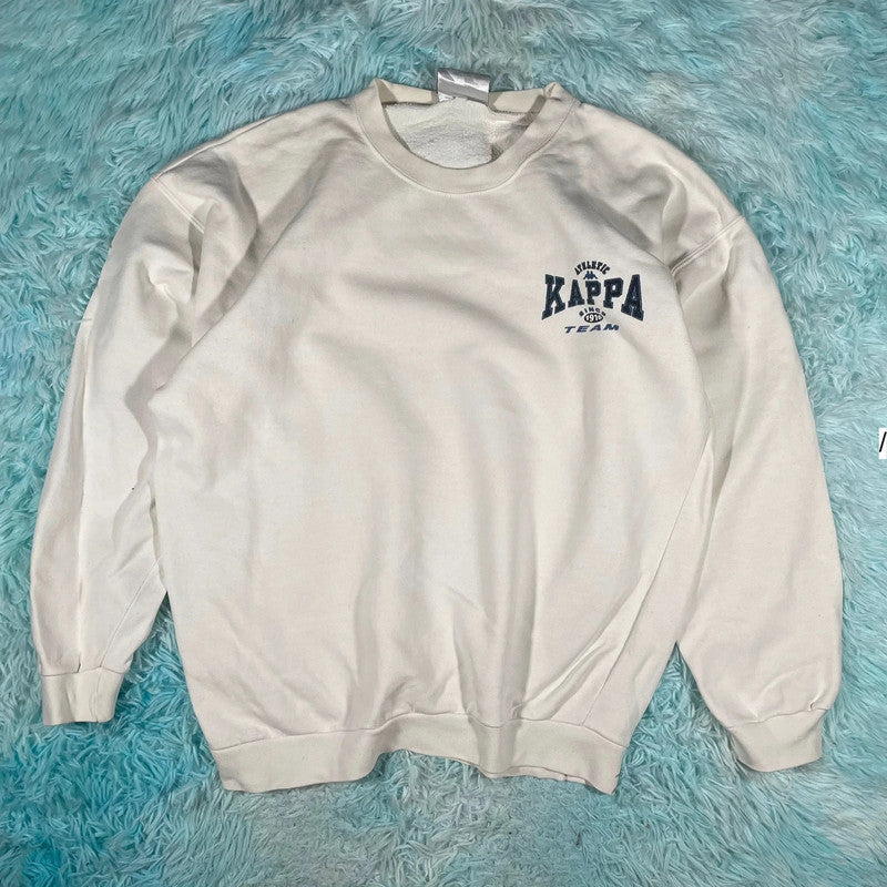 Vintage 90s White Kappa Sweatshirt - XL
