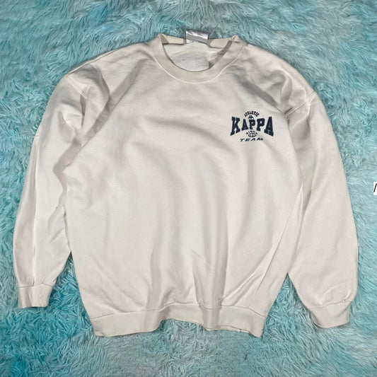 Vintage 90s White Kappa Sweatshirt - XL