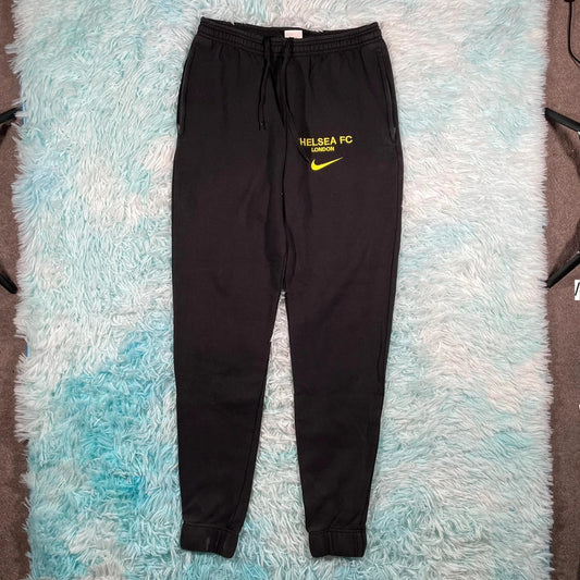 Black Nike Chelsea Joggers Jogging Bottoms - Small