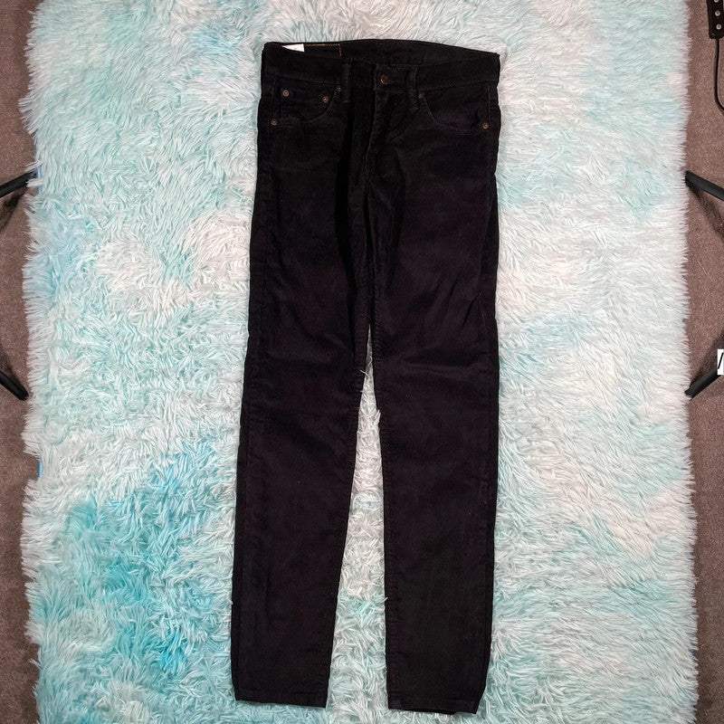 Black Levi’s Corduroy Trousers 511 Slim Fit - 27W 32L
