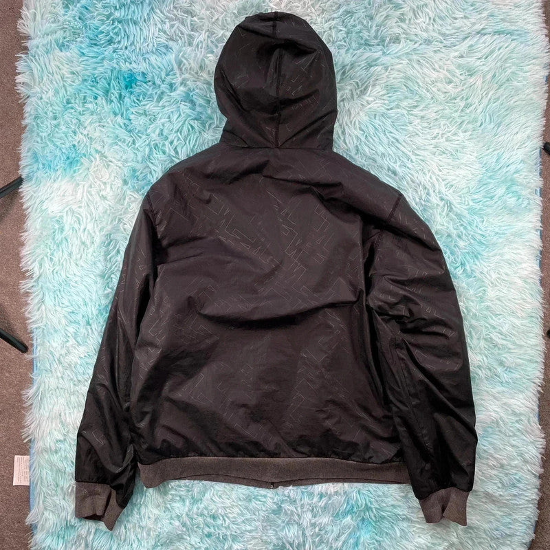 Vintage Reversible Nike Hoodie Track Jacket - Large