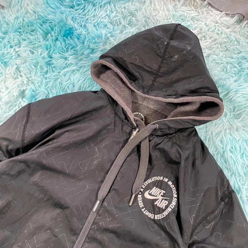 Vintage Reversible Nike Hoodie Track Jacket - Large