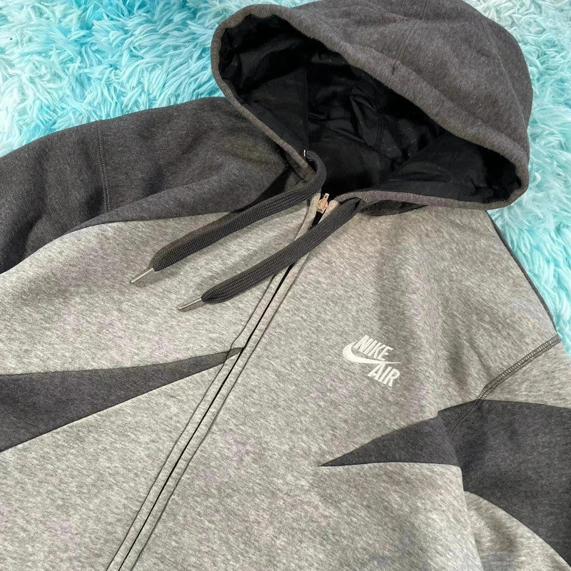 Vintage Reversible Nike Hoodie Track Jacket - Large