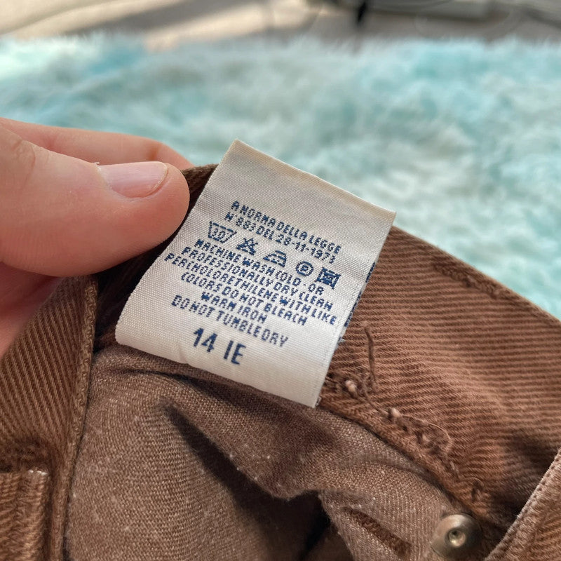 Vintage 90s Brown Versace Jeans - 28W