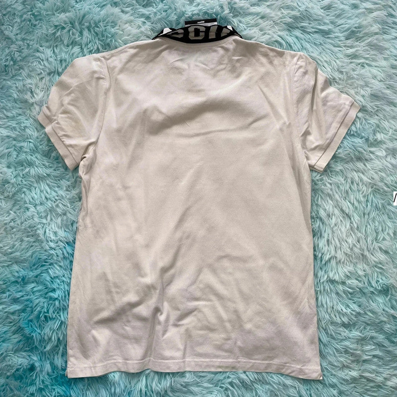 White Moschino Couture Polo Shirt - Medium