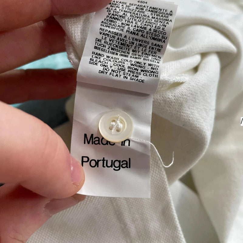 White Moschino Couture Polo Shirt - Medium