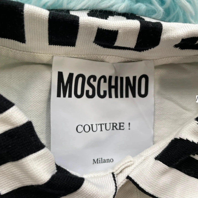 White Moschino Couture Polo Shirt - Medium