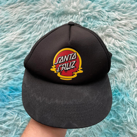 Black Santa Cruz Trucker Cap