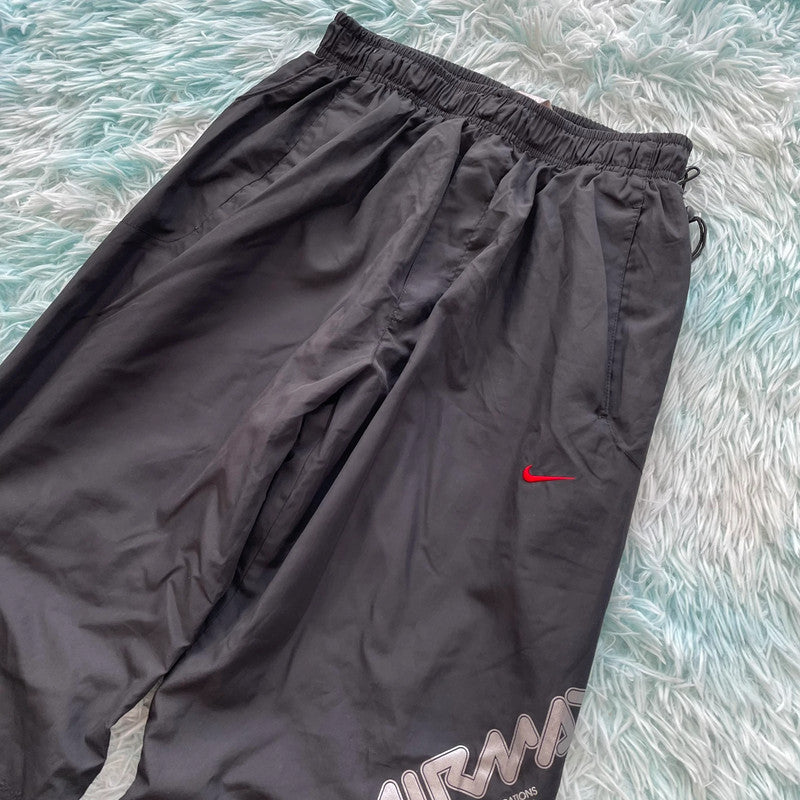 Vintage 00s Black Nike AirMax 360 Tracksuit Bottoms - Largw
