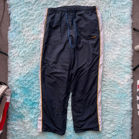 Vintage 90s Navy Nike Baggy Tracksuit Bottoms - XL