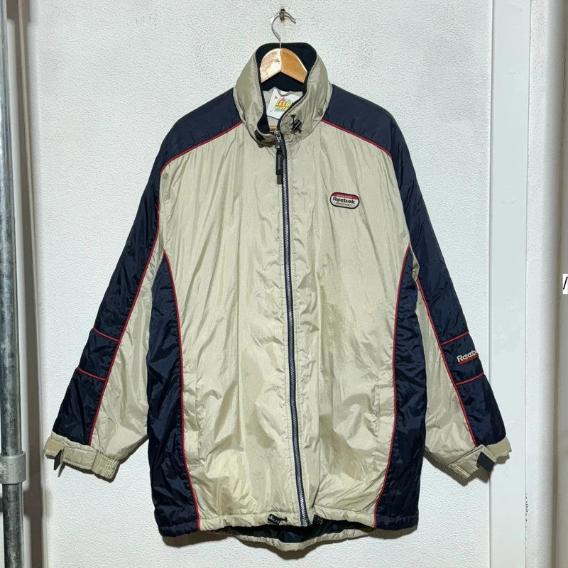 Vintage 90s Beige Reebok Puffer Jacket - Large